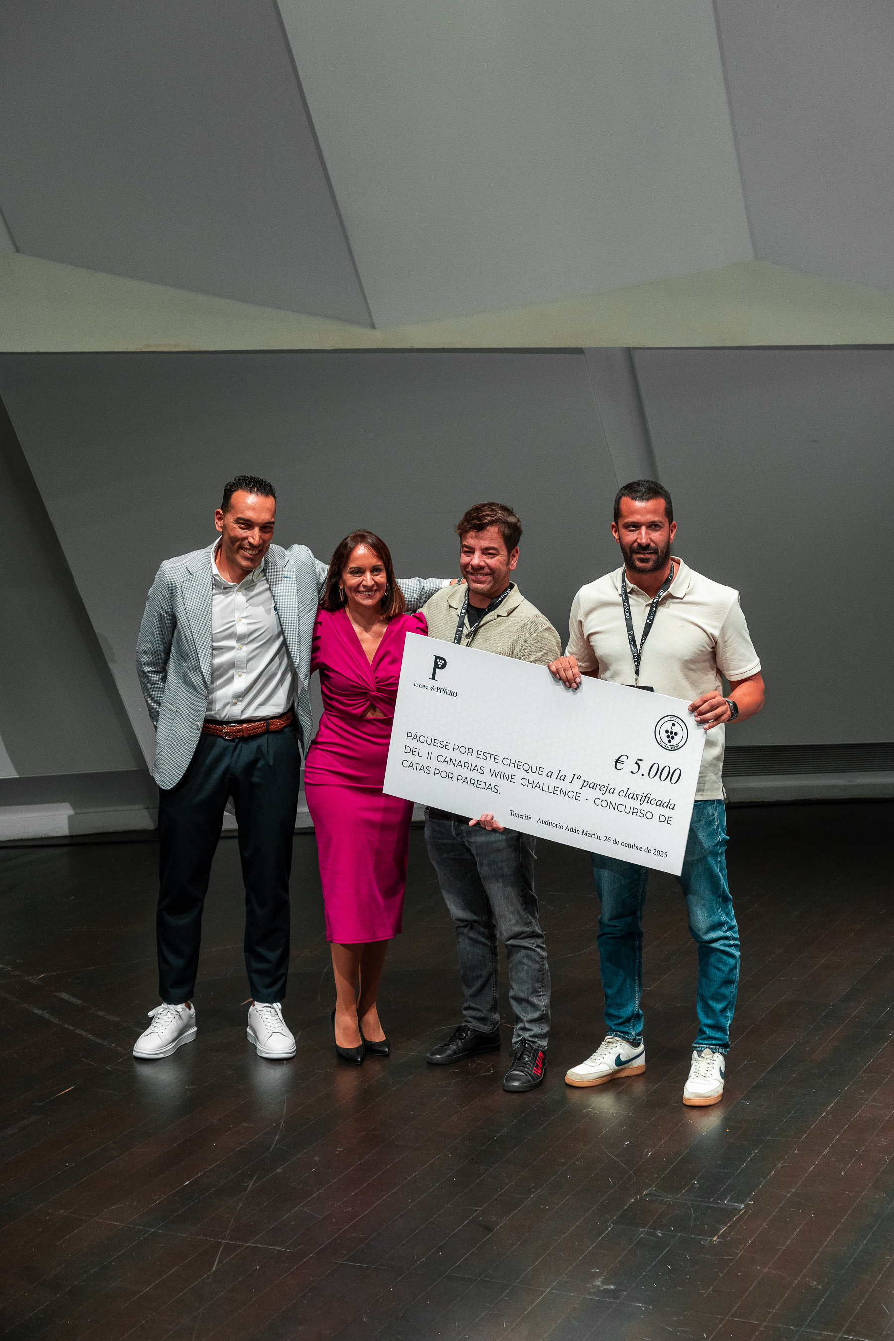 José Daniel López Soto y Javier Bueno Meana, 1er premio II Canarias Wine Challenge