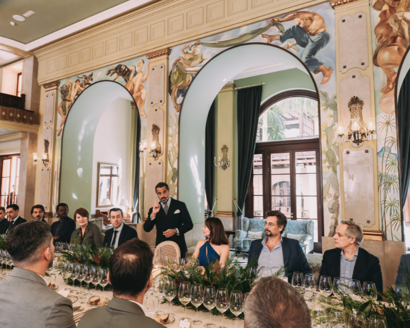 Cata maridaje de Bodegas Marqués de Murrieta junto a La Cava de Piñero