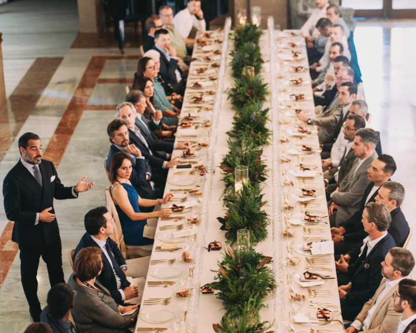 Velada organizada por La Cava de Piñero y Vicente Dalmau de Bodegas Marqués de Murrieta 