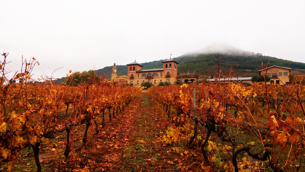 Castillo de Monjardín en otoño