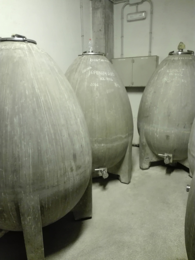 Huevos de hormigón - Fermentación Blancos